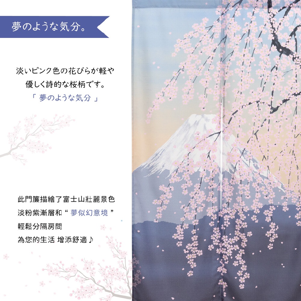 日本【コスモ】長門簾《富士山垂枝櫻花》, , large