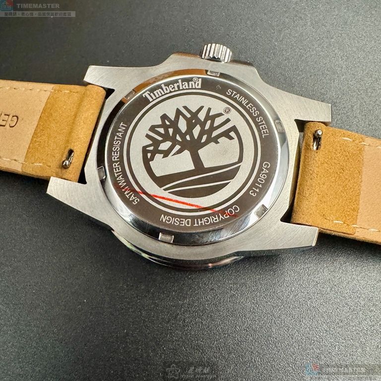 [星晴錶業]新品牌手錶,40mm,TL57198米白色錶面銅金色錶殼咖啡色真皮皮革錶帶款, , large