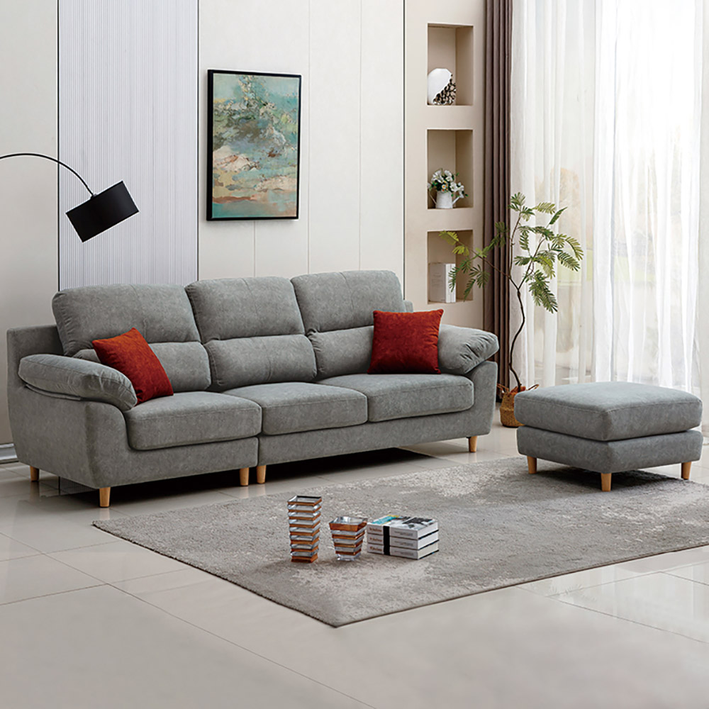 【Hampton 漢汀堡】漢爾L型貓抓布沙發, , large