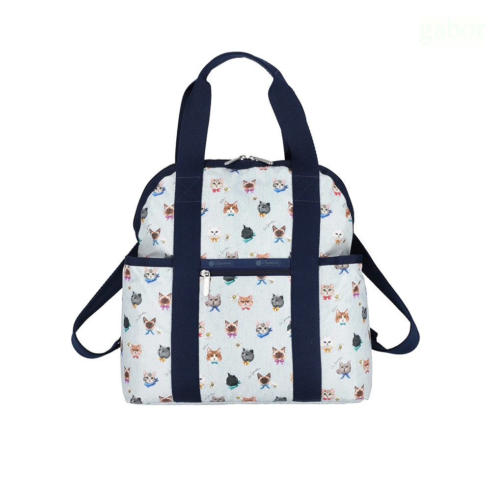 LeSportsac Double Trouble Backpack 手提兩用 後背包 媽媽包 送禮-晴空貓語, , large