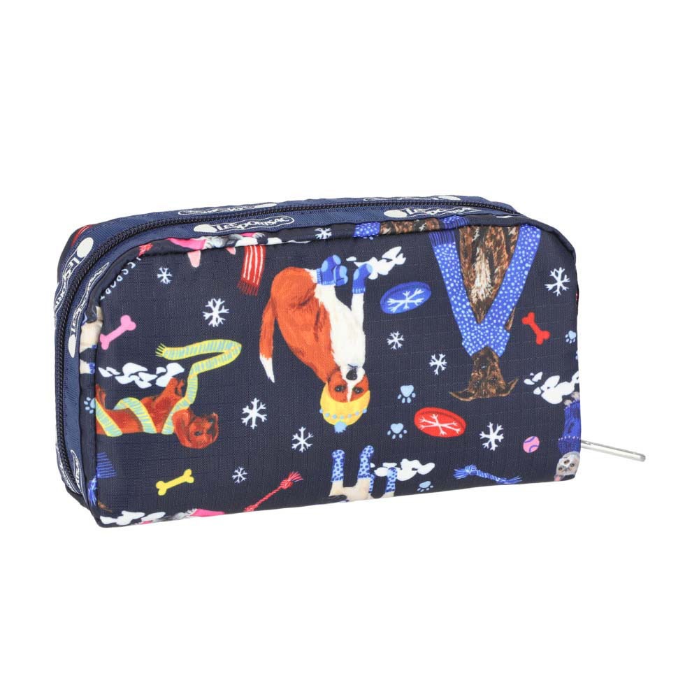 |快速出貨|Lesportsac Rectangular Cosmetic 長形立體化妝包/ 雪國汪星人, , large