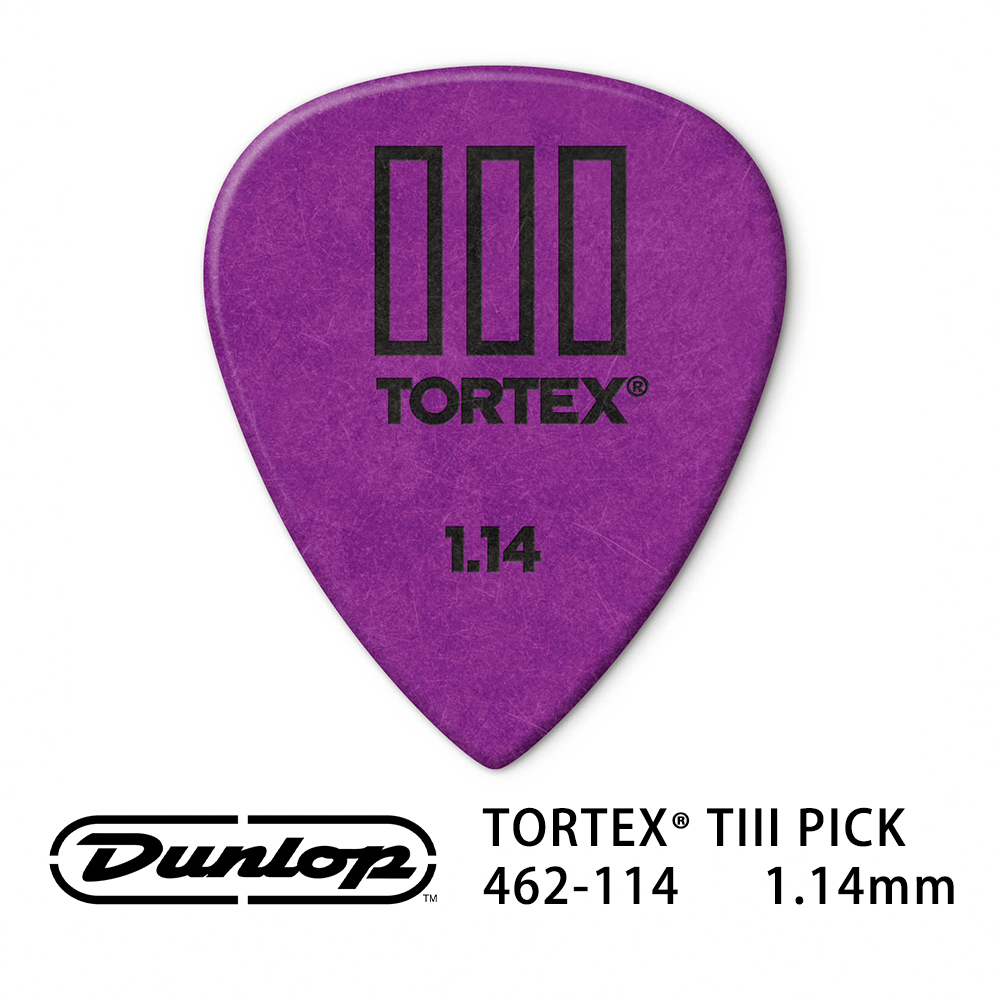 Jim Dunlop Tortex TIII 462R 1.14mm Pick (三片、十片組)【敦煌樂器】, , large