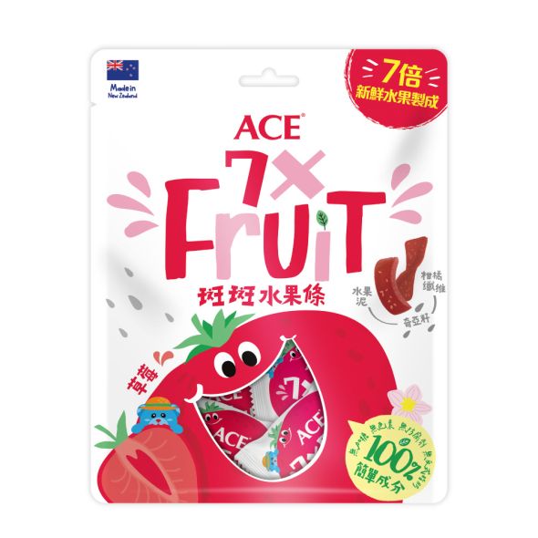 [正光藥局]ACE-斑斑水果條(草莓)90公克/袋, , large