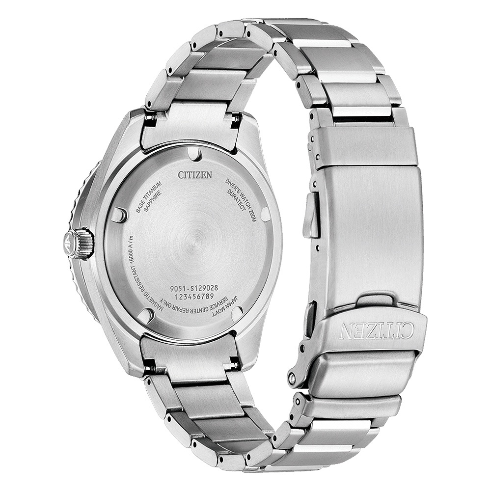 CITIZEN 星辰 限量 鈦 1977征服潛水復刻機械錶-銀x藍/41mm NB6021-68L, , large