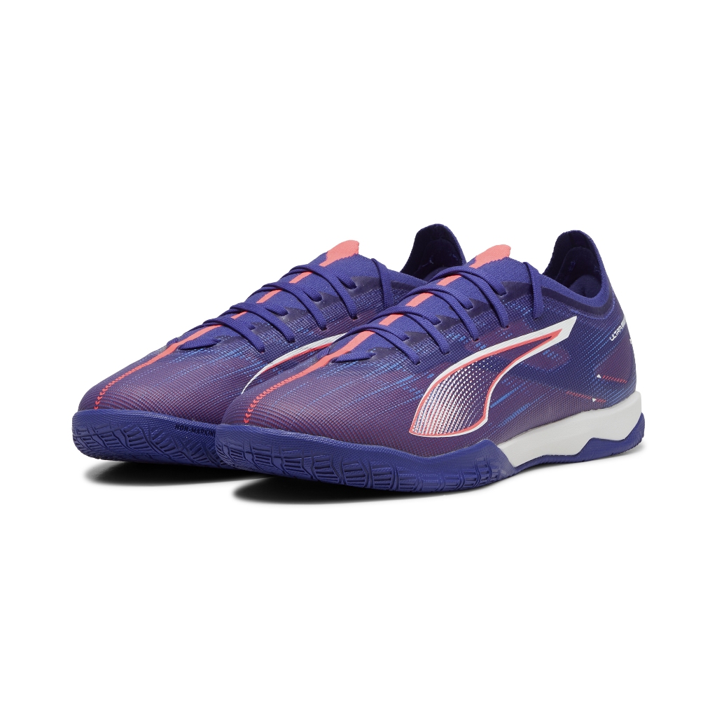 PUMA ULTRA 5 MATCH IT 成人平底足球鞋 藍粉 室內足球 10789501【樂買網】, , large