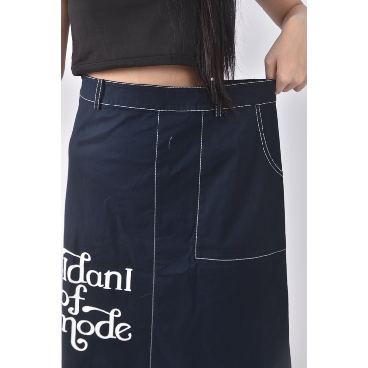 (XL) cidani質感棉質藍色長裙二手衣, , large