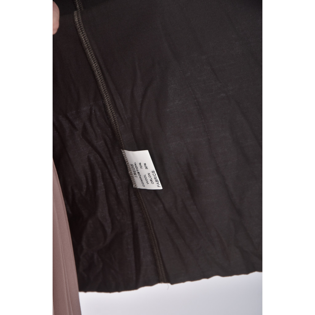 (M) 羊毛假兩件拼接背心黑色罩衫二手衣, , large