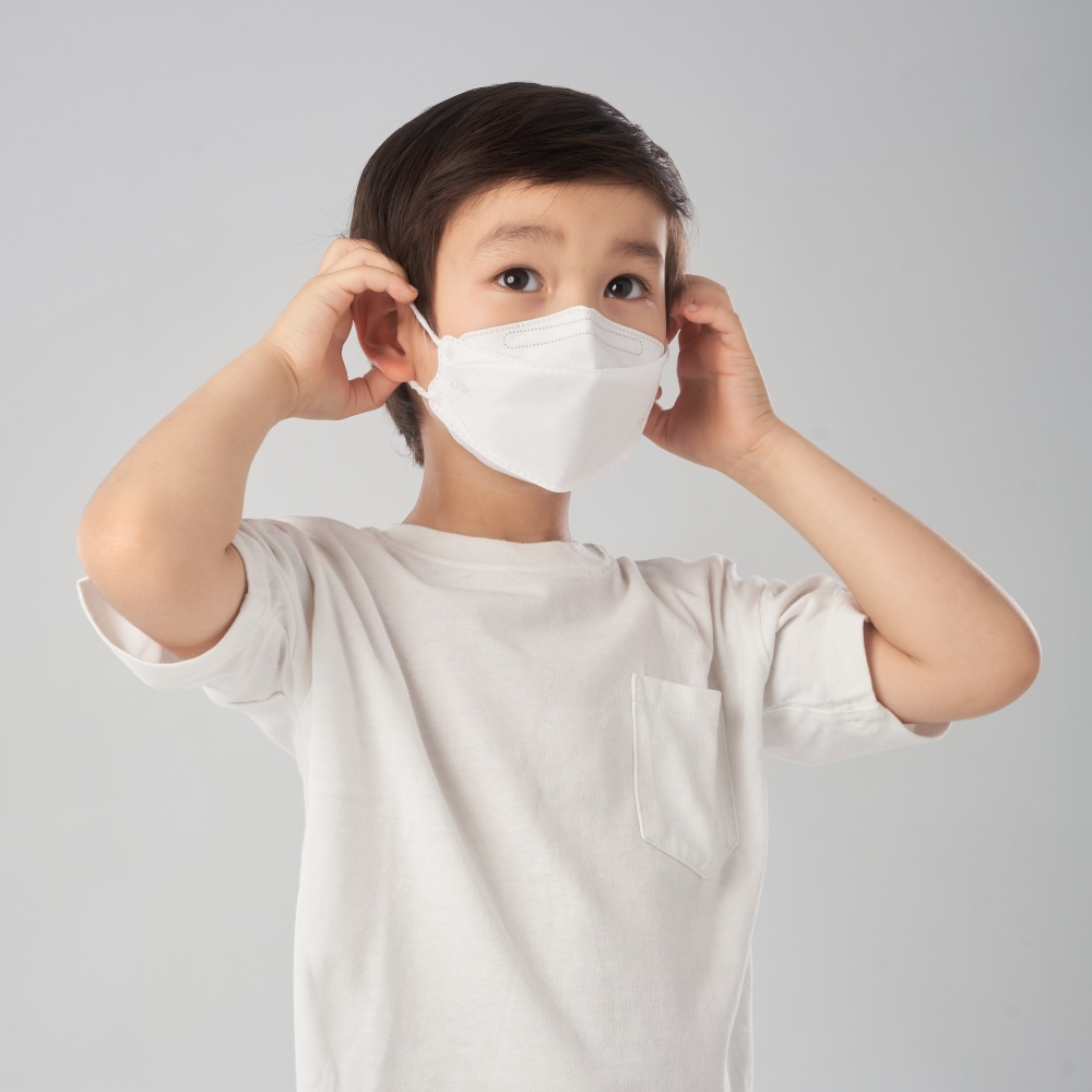 【DRX達特世】FFP2醫用4D口罩- 冰晶白-兒童/20入, , large