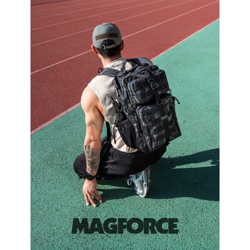 【MAGFORCE】馬蓋先經典2P電腦背包  【500D-膠注黑】戰術背包 登山背包  電腦包 台灣製, , large