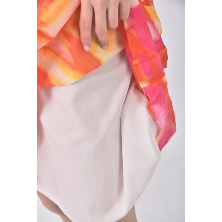 (S) iroo質感花紋橘色洋裝二手衣, , large