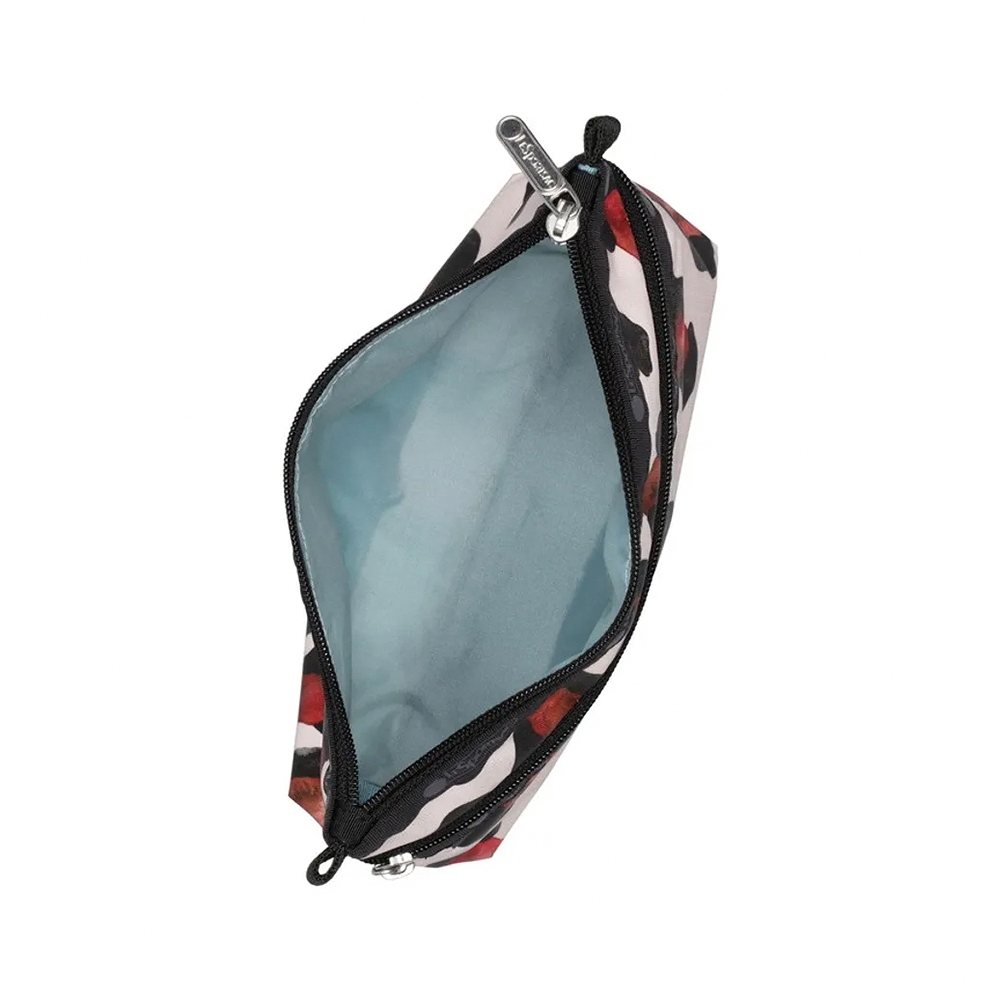 |快速出貨|Lesportsac Cosmetic Clutch 雙層拉鍊收納化妝包/ 水彩豹紋, , large