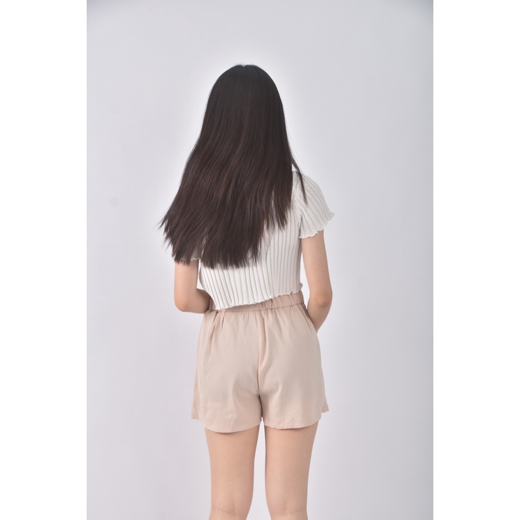 (L) zz高腰寬鬆杏色短褲二手衣, , large