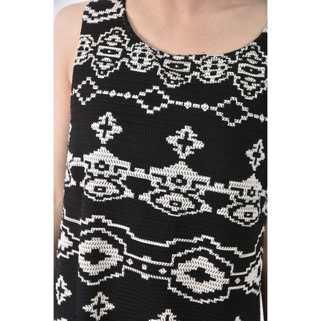 (M) net圓領黑色洋裝二手衣, , large