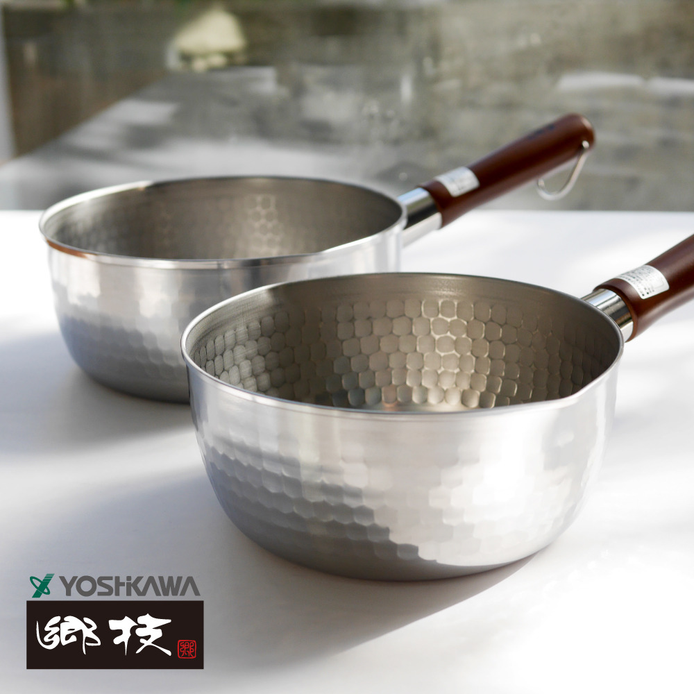 【YOSHIKAWA吉川鄉技】 職人不鏽鋼21-0雪平鍋20cm 日本新潟燕三条製 YJ2554, , large