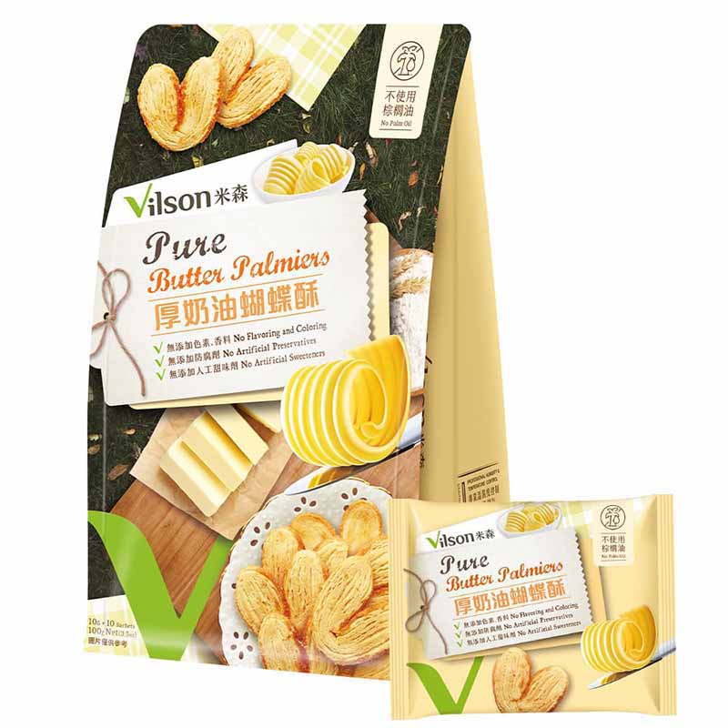 【米森 vilson】Pure Butter Palmiers(10gx10包/袋)