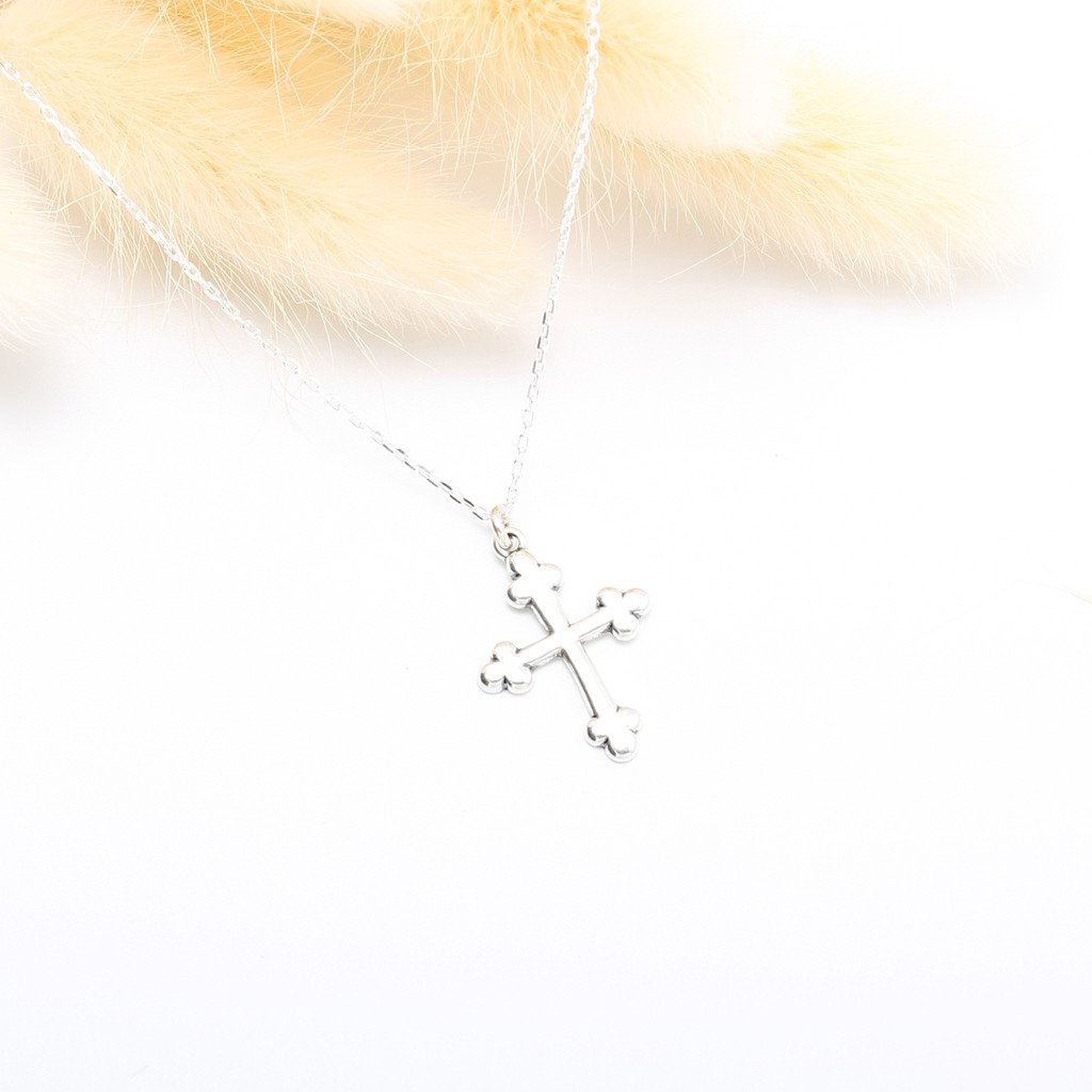 【Angel & Me】花蕾 十字架 (大) Budded Cross クロス s925 純銀 項鍊 情人節, , large