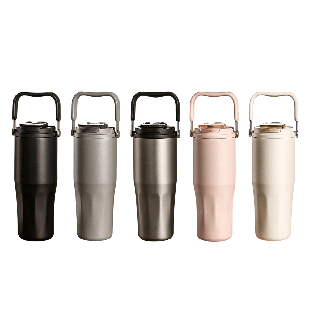 【H&R安室家】陶瓷易潔層雙飲保溫杯800ml(H88), , large