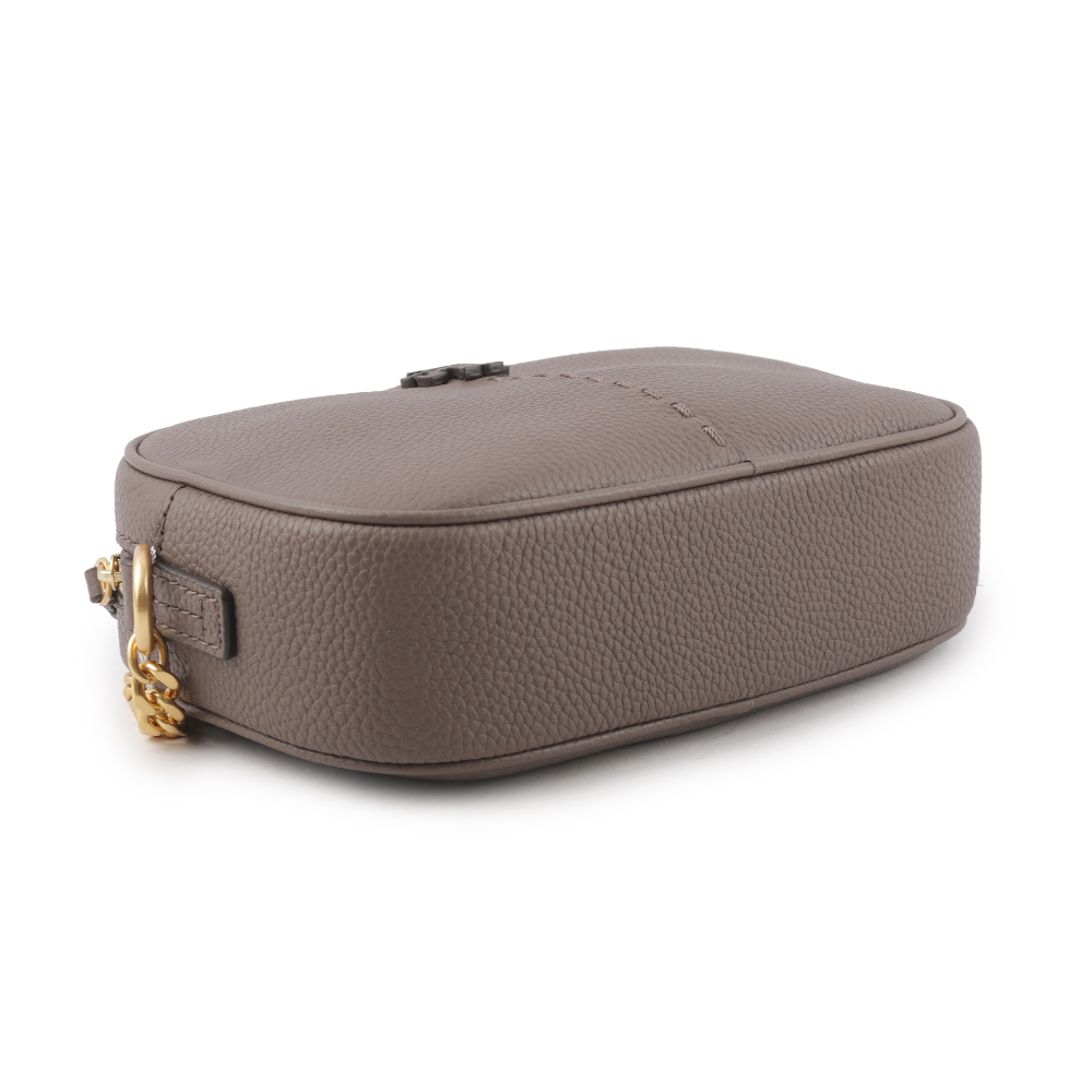 TORY BURCH McGraw 荔枝皮革拉鍊相機包/楓樹棕, , large