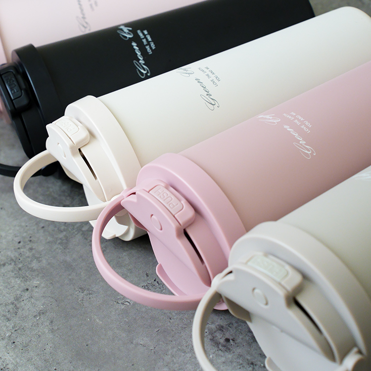 GREEN CUP 芊杯304不鏽鋼陶瓷手提直吸飲兩用保溫杯-莫蘭迪灰-850ml, , large