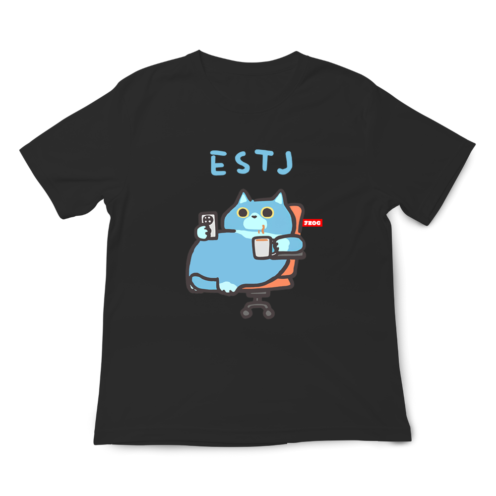 JZ TEE MBTI Cat ESTJ-General Manager Graphic Tee, , large
