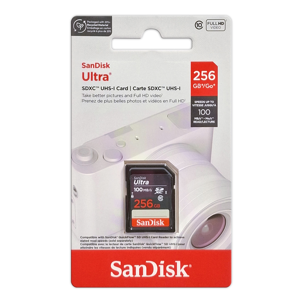 【SanDisk】Ultra 256G UHS-I C10 SD SDXC 記憶卡, , large