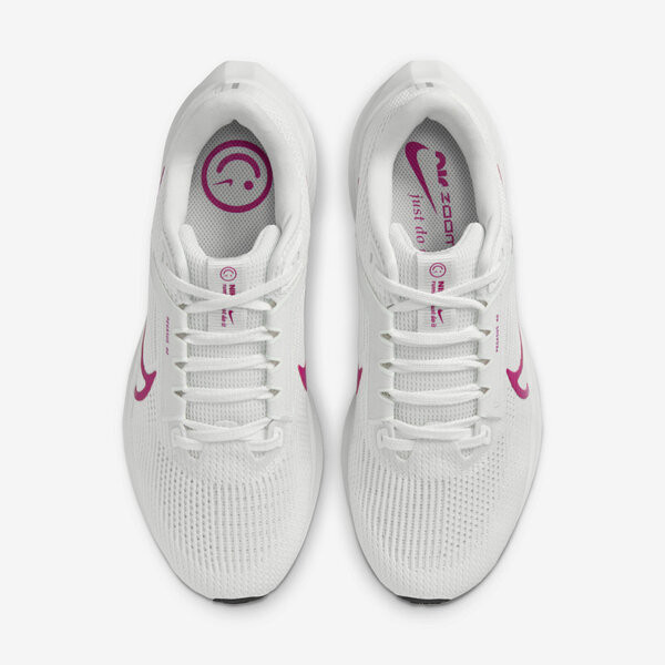 Nike Wmns Air Zoom Pegasus 40 女 慢跑鞋 小飛馬 支撐 白 桃紅 [FV0984-100], , large