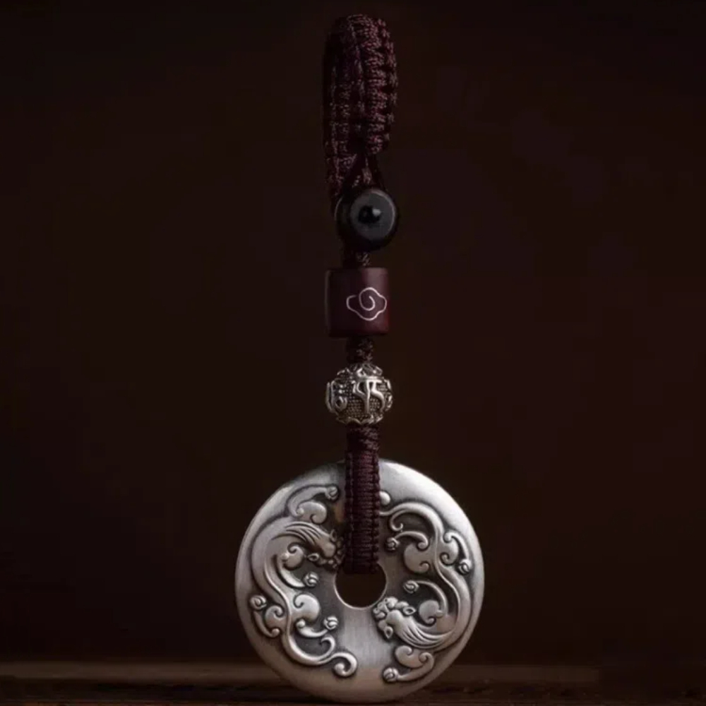 【A&R】雙貔貅平安扣掛飾鑰匙圈 , , large