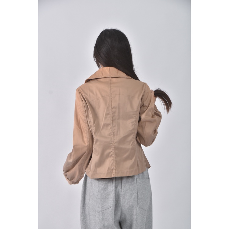 (S) pink質感風衣棕色外套二手衣, , large