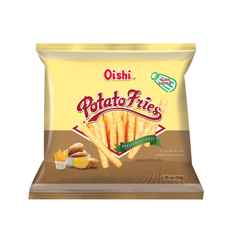 Oishi Potato Fries Plain Salted, , large