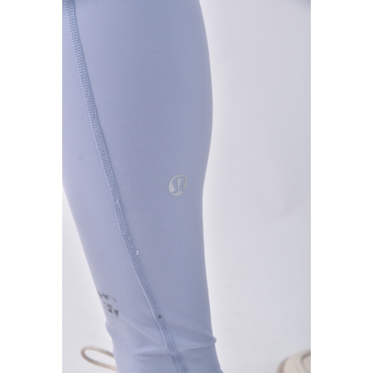 (M) lululemon高腰運動瑜珈藍色長褲二手衣, , large