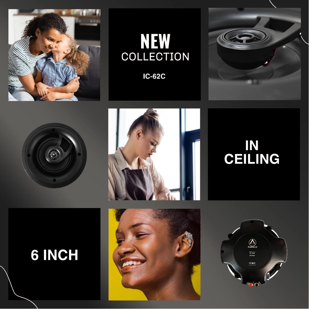 Anaccord雅那歌音響 IC-62C 6inch indoor speakers and ceiling speakers 40w 1pcs, , large
