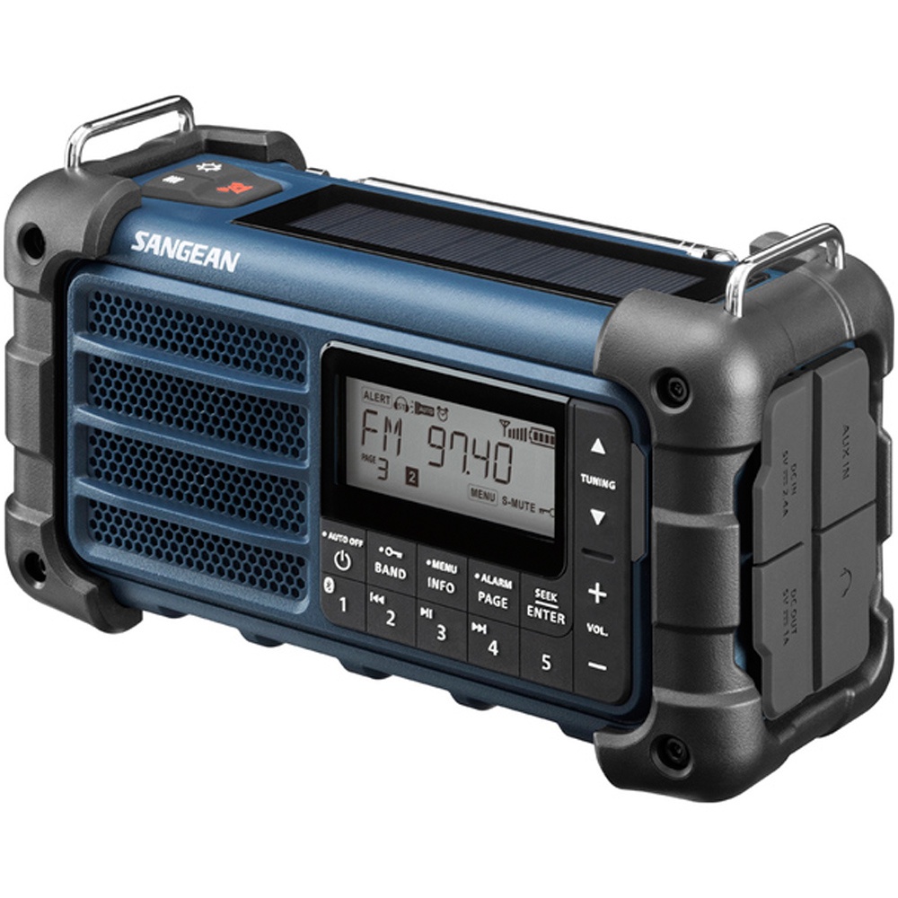 SANGEAN MOUNTAIN ADVANCE AM/FM Bluetooth Solar Hand-Crank USB Emergency Radio MMR-99, , large