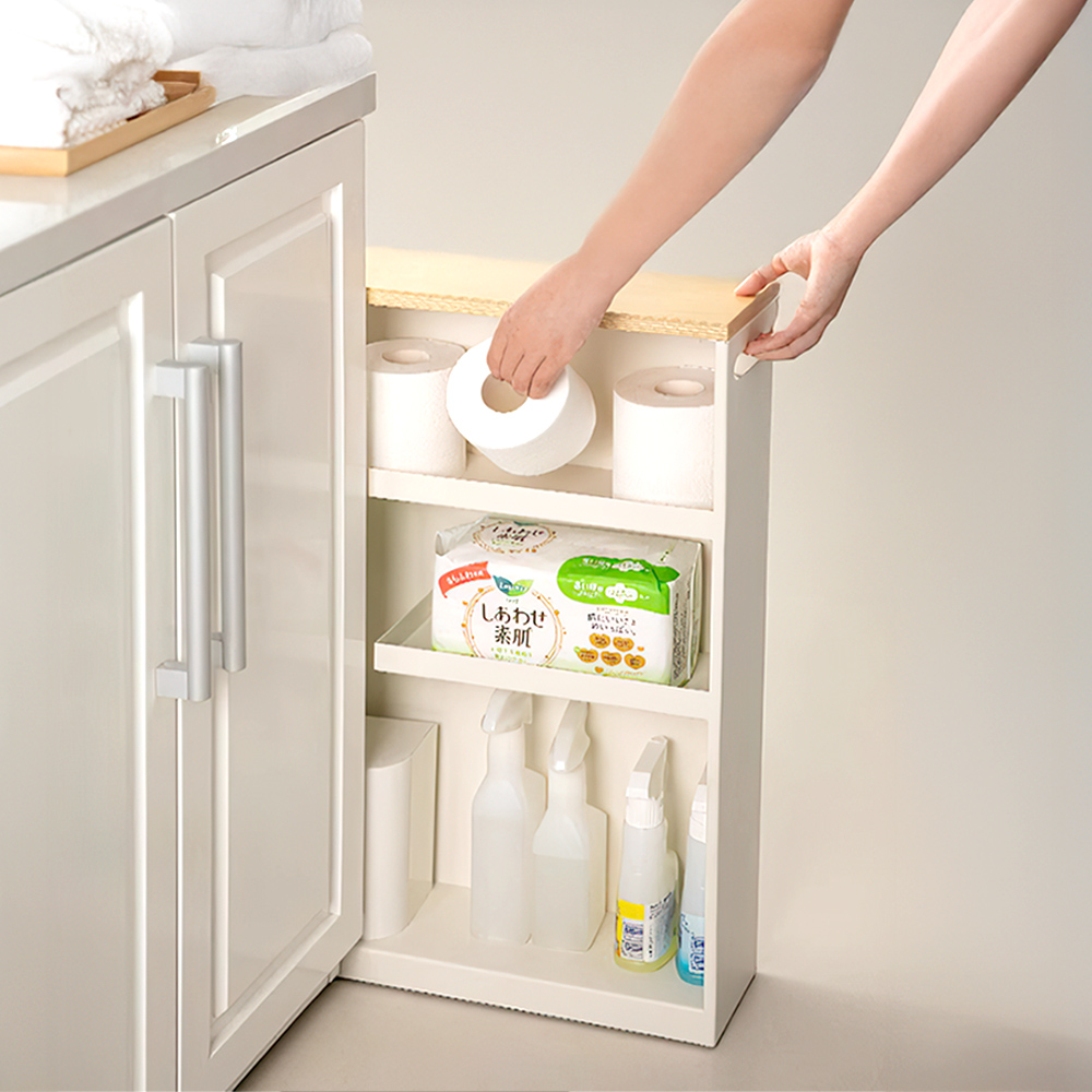 【上手家居】廚衛縫隙收納櫃 白色(縫隙推車/夾縫置物架/窄推車/推車收納/窄縫收納架), , large
