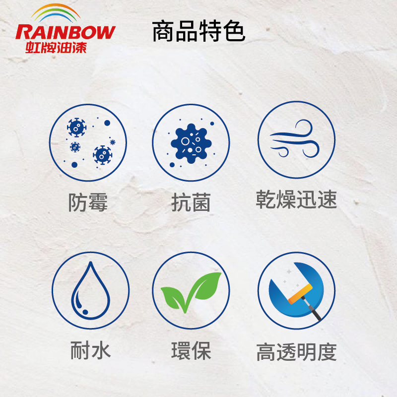 〔虹牌〕YWT310水性木器啞光面漆(10%光澤), 透明, large