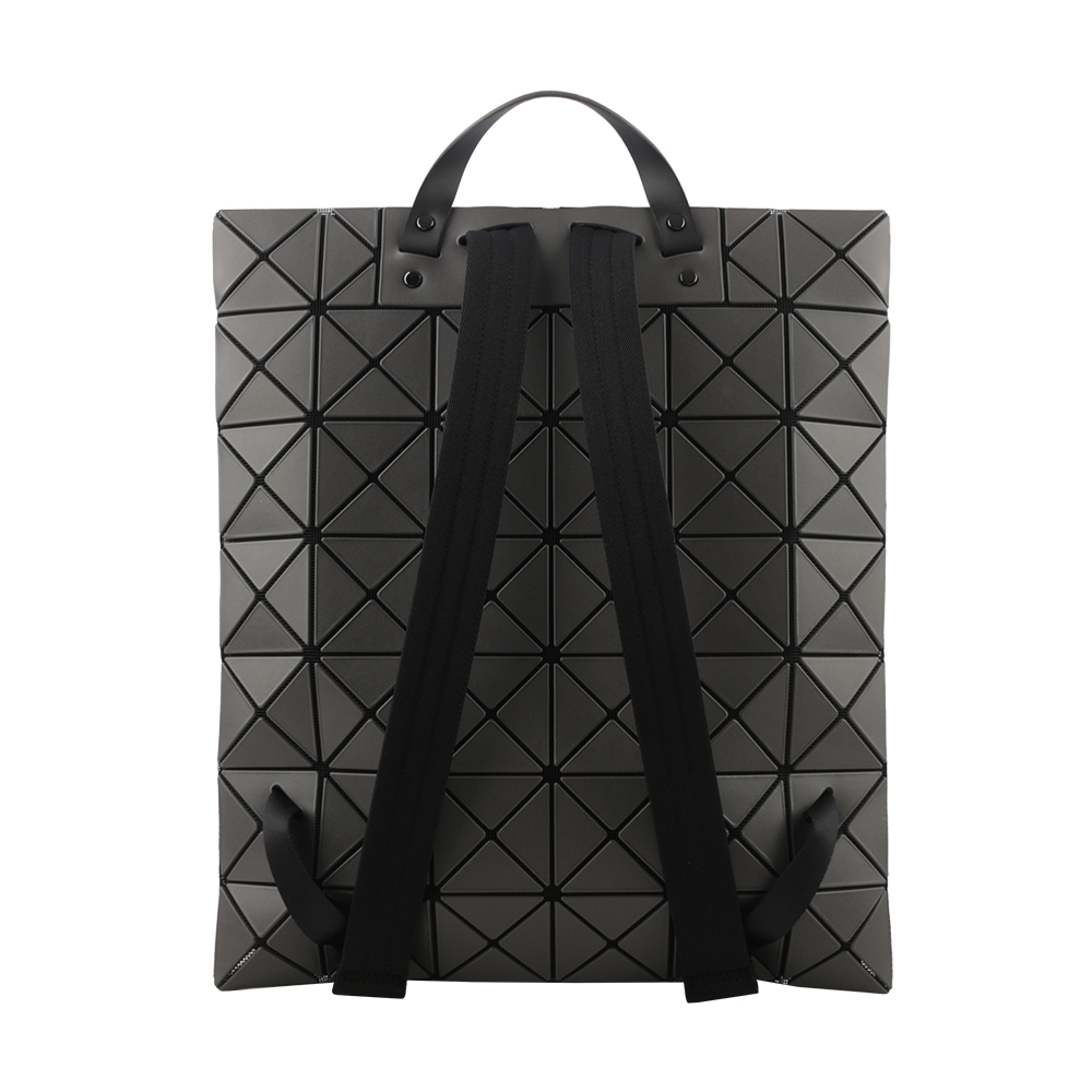 ISSEY MIYAKE BAO BAO LUCENT 啞光霧面扁形後背包/炭灰色, , large