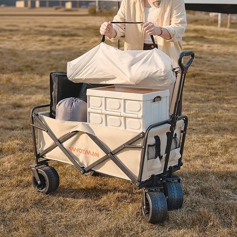 Whotman-3秒摺疊大容量碟煞坦克露營車-米白, , large