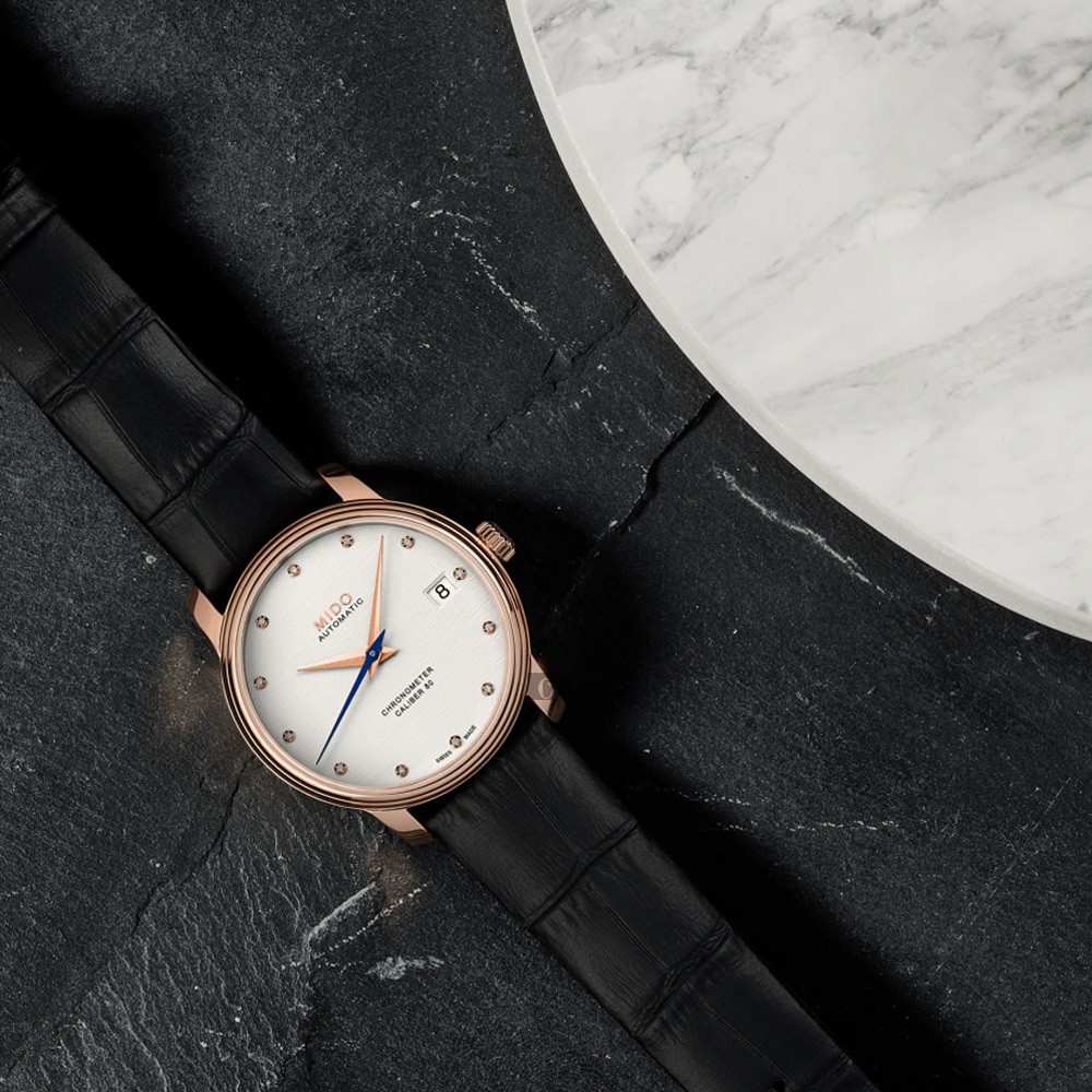 MIDO美度 Baroncelli 永恆系列天文台認證機械女錶-34mm M0272083603600, , large