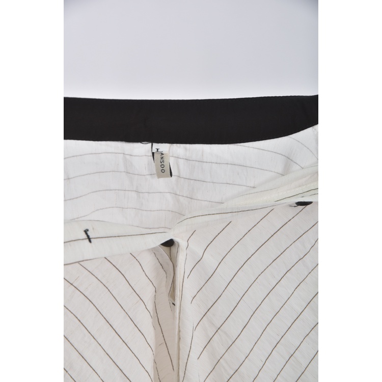 (XL) yansoo條紋白色短袖上衣二手衣, , large