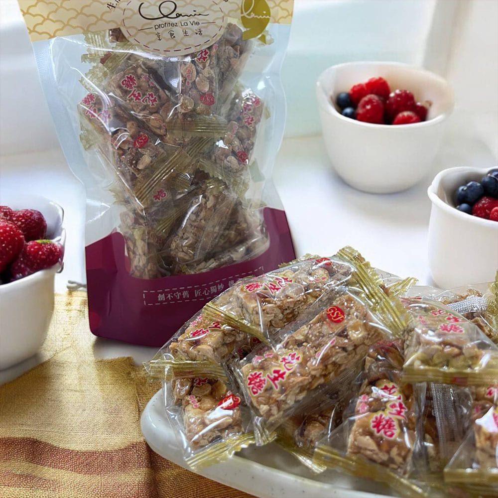 【百工】花生糖黑芝麻糖平均共12包(250g/包)(免運費), , large