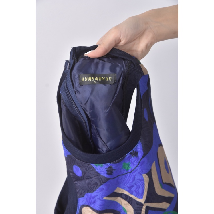 (S) 質感無袖藍色洋裝二手衣, , large