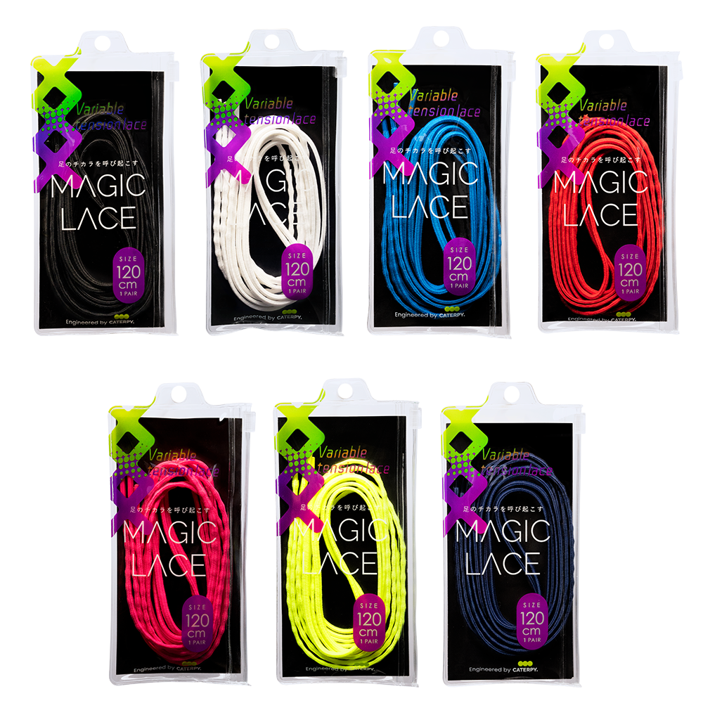 【CATERPY】MAGICLACE Shoelaces | Three-Level Tension, Long-Lasting, Made in Japan, , large