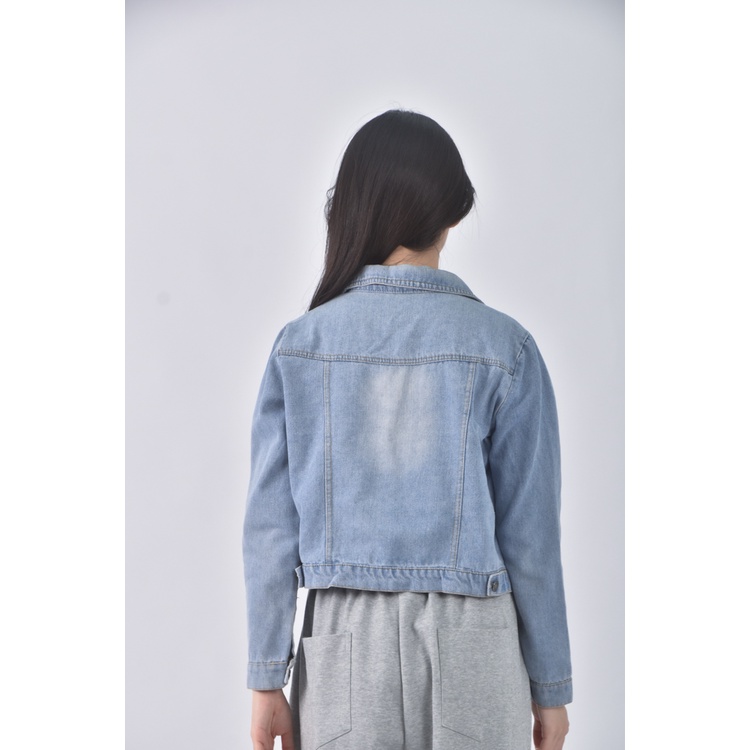 (S) 丹寧牛仔藍色外套二手衣, , large