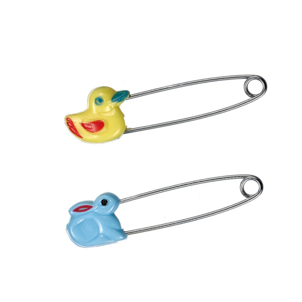 力大牌ABEL  02205動物型安全別針1卡 4入(圖案隨機)