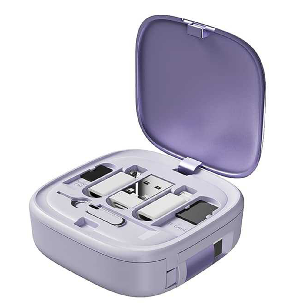 【禾統】 60W五合一多功能伸縮數據線組\快充充電線\超強伸縮功能\一盒多用\重量輕巧方便攜帶