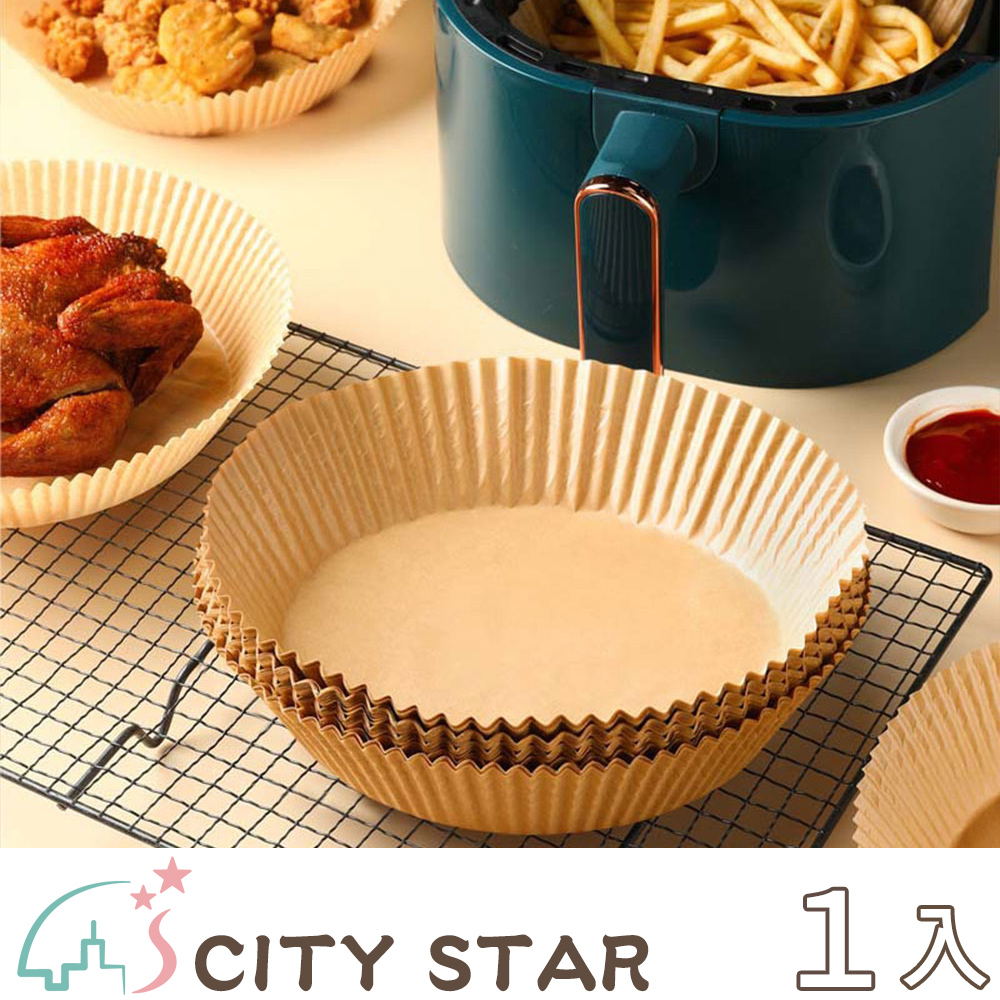 【CITY STAR】Air fryer baking paper, household baking tray oil-absorbing paper (100 sheets/pack), , large