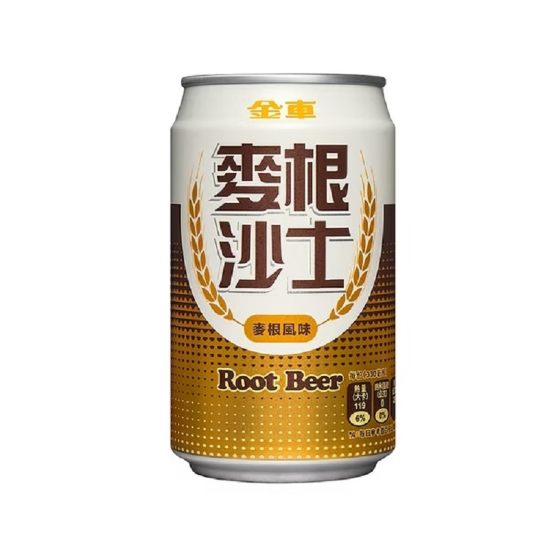 金車麥根沙士can330ml, , large