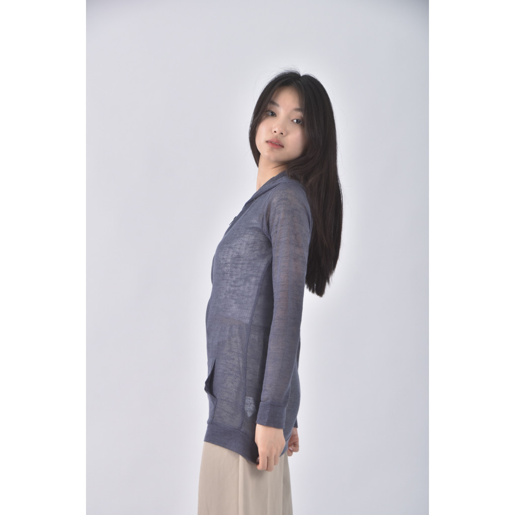 (S) i moda連帽藍色外套二手衣, , large