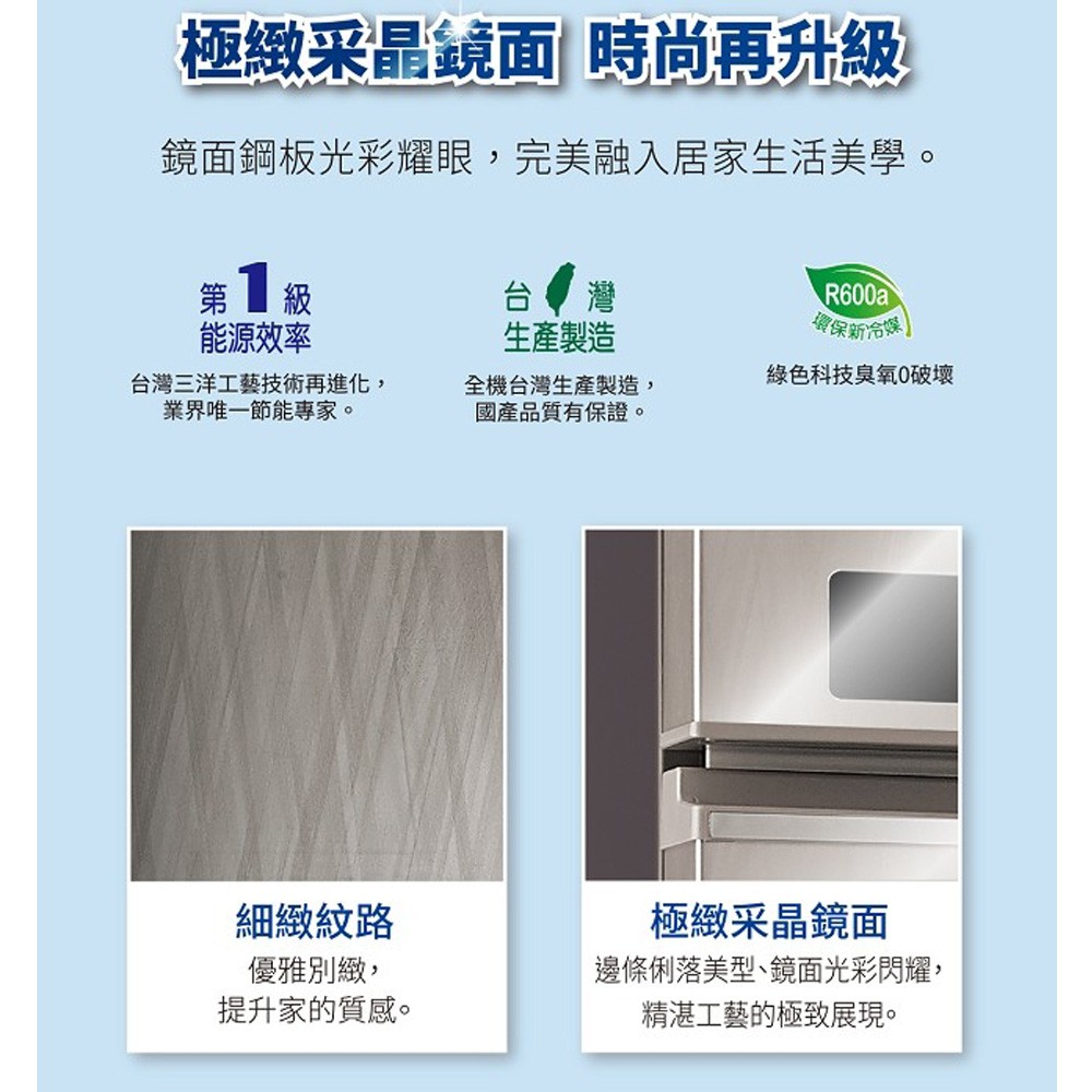 SANLUX Sanyo Taiwan 533L Grade 1 Energy Efficient Inverter Two-Door Refrigerator SR-C533BV1A, , large