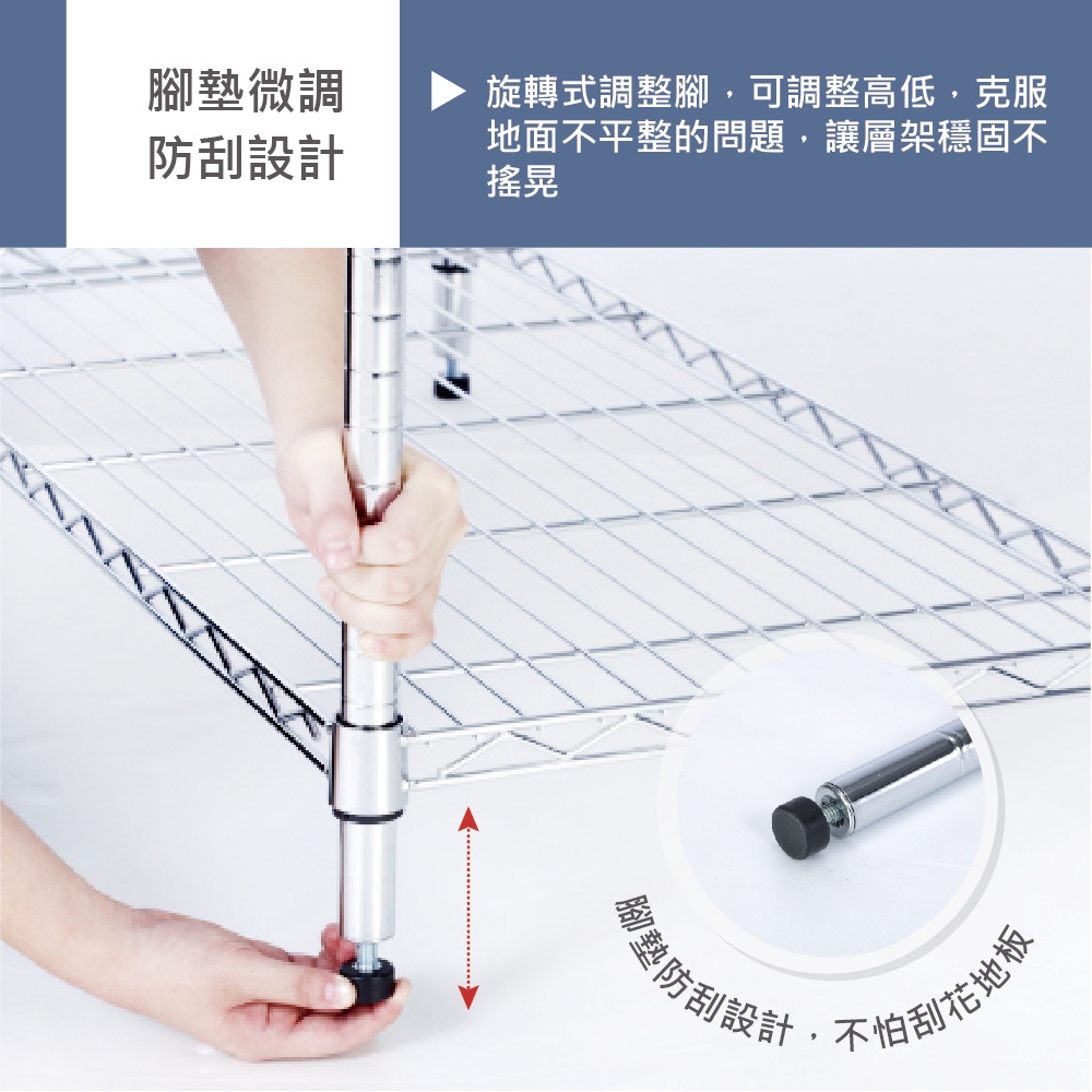 【KIWISH】46X40X180H五層架(黑色)收納架/鐵架/置物架/鐵力士架｜六分管 整體耐重250kg, , large