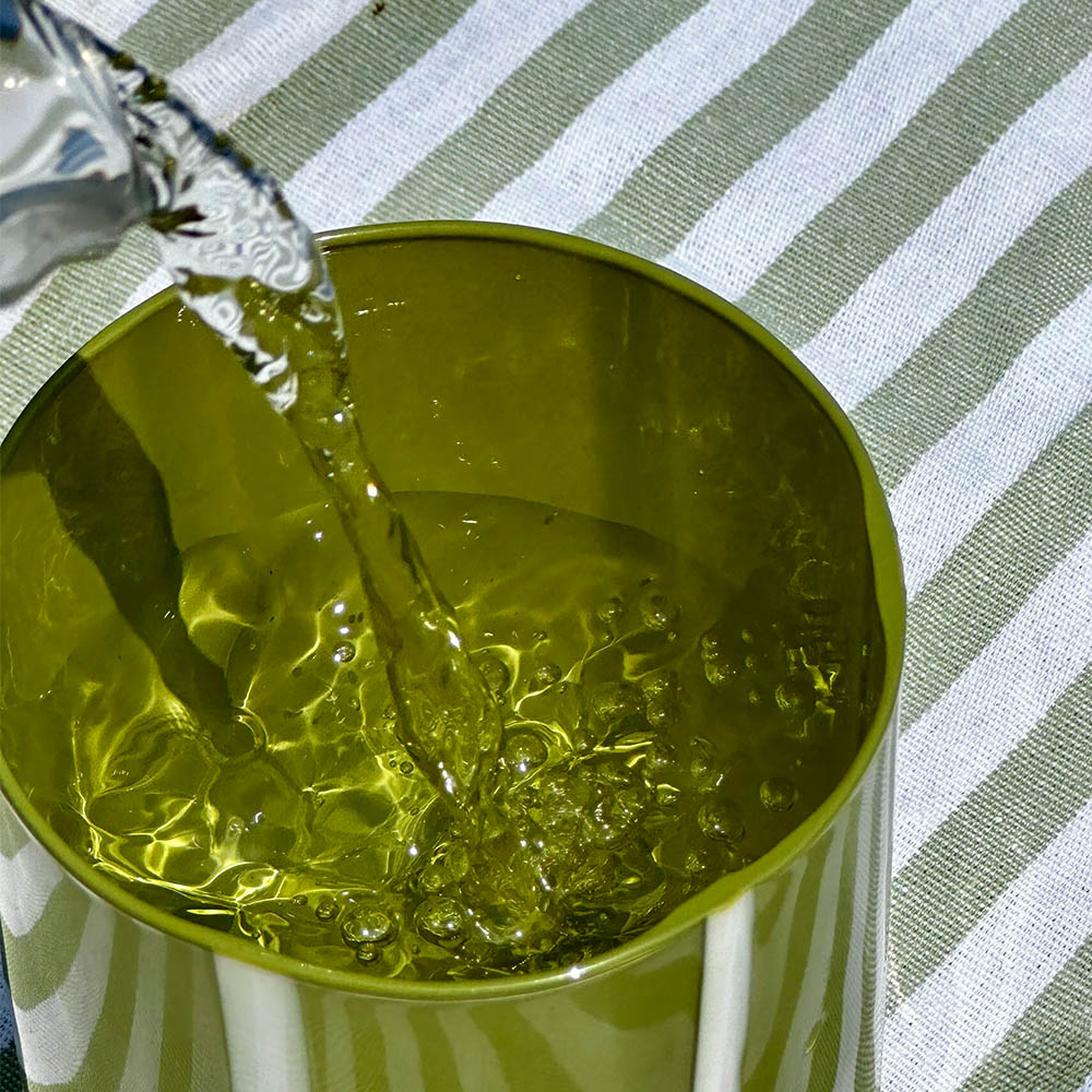 【英國 MÆGEN】Atina 條紋玻璃水杯-綠, , large